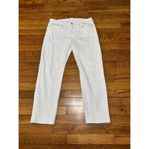 7 For All Mankind Women's White Kimmie Crop Denim Jeans Size 31 26" Inseam